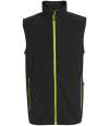 RG453 TRF695 Regatta Navigate Fleece Bodywarmer Black / Lime Green colour image